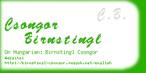 csongor birnstingl business card